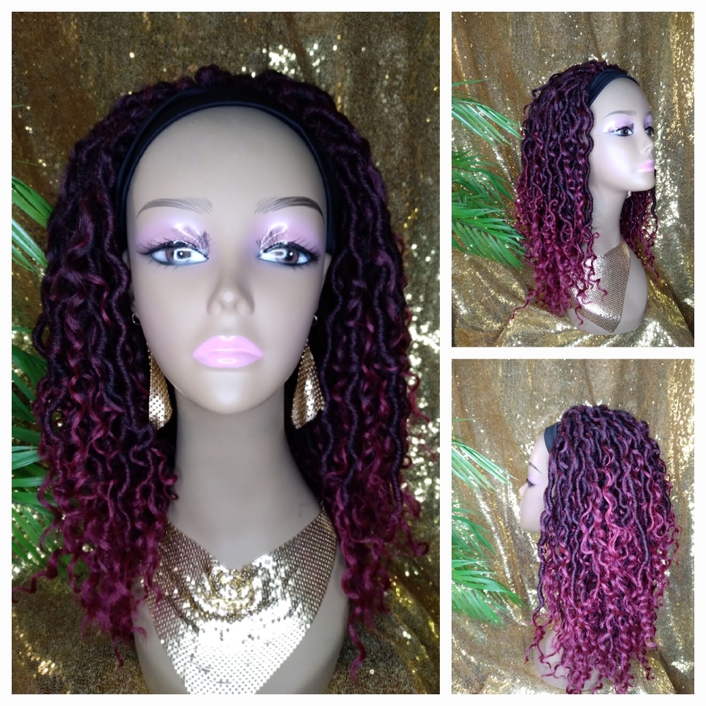 Faux Loc Wig Headband Wig